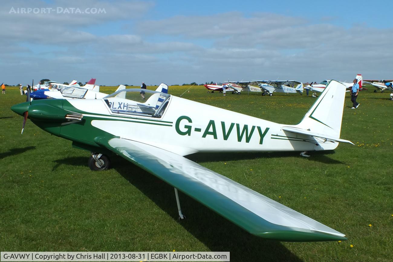 G-AVWY, 1967 Sportavia-Putzer Fournier RF-4D C/N 4031, at the LAA Rally 2013, Sywell
