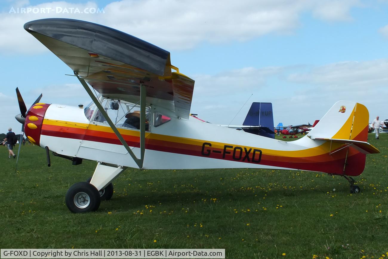 G-FOXD, 1996 Denney Kitfox MK2 C/N PFA 172-11618, at the LAA Rally 2013, Sywell