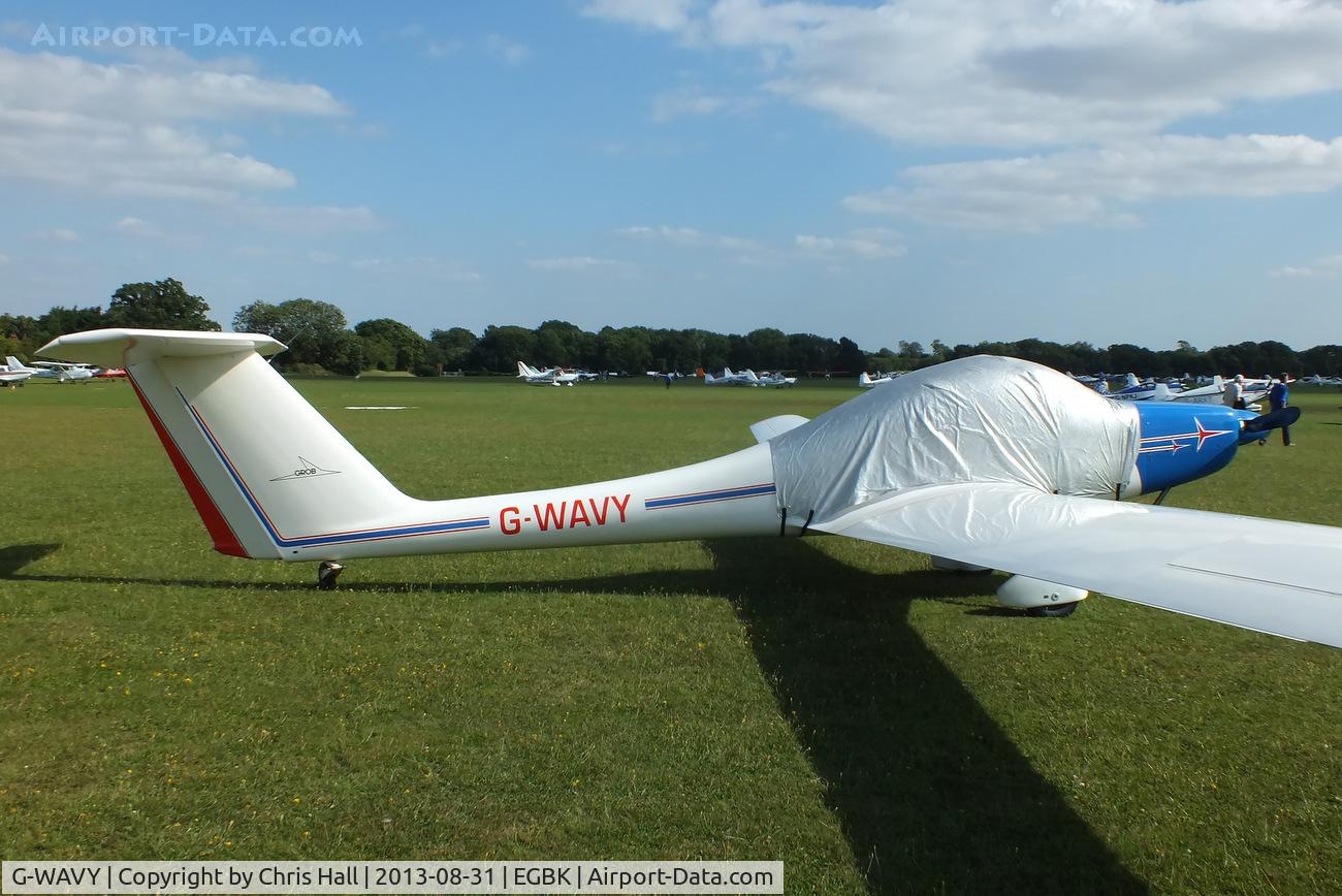 G-WAVY, 1985 Grob G-109B C/N 6374, at the LAA Rally 2013, Sywell