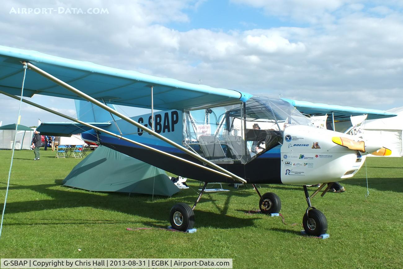 G-SBAP, 2013 Rans S-6ES Coyote II C/N PFA 204-14991, at the LAA Rally 2013, Sywell