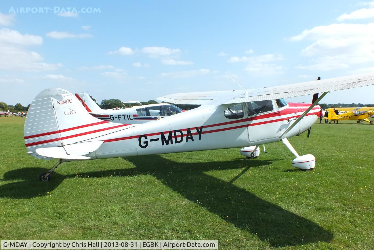 G-MDAY, 1954 Cessna 170B C/N 26350, at the LAA Rally 2013, Sywell