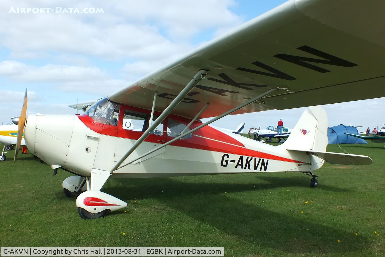 G-AKVN, 1946 Aeronca 11AC Chief Chief C/N 11AC-469, at the LAA Rally 2013, Sywell