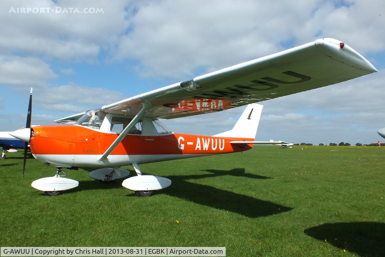 G-AWUU, 1968 Reims Cessna F150J C/N 0408, at the LAA Rally 2013, Sywell