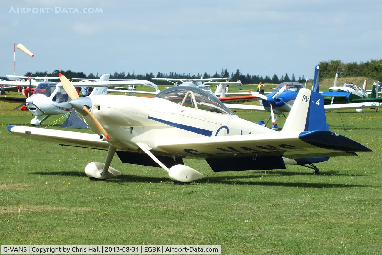 G-VANS, 1987 Vans RV-4 C/N 355, at the LAA Rally 2013, Sywell