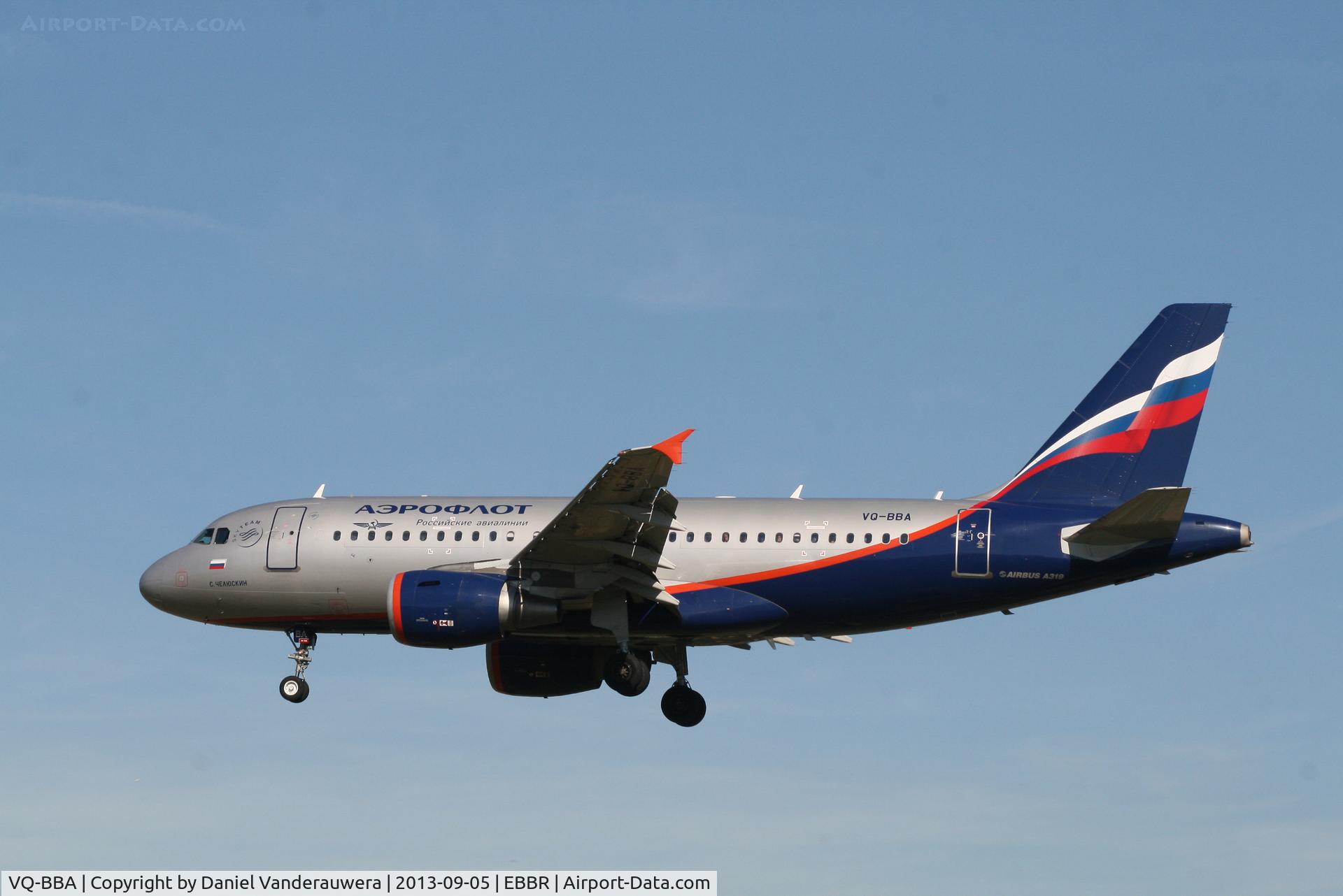 VQ-BBA, 2009 Airbus A319-112 C/N 3794, Flight SU2560 is descending to RWY 25L