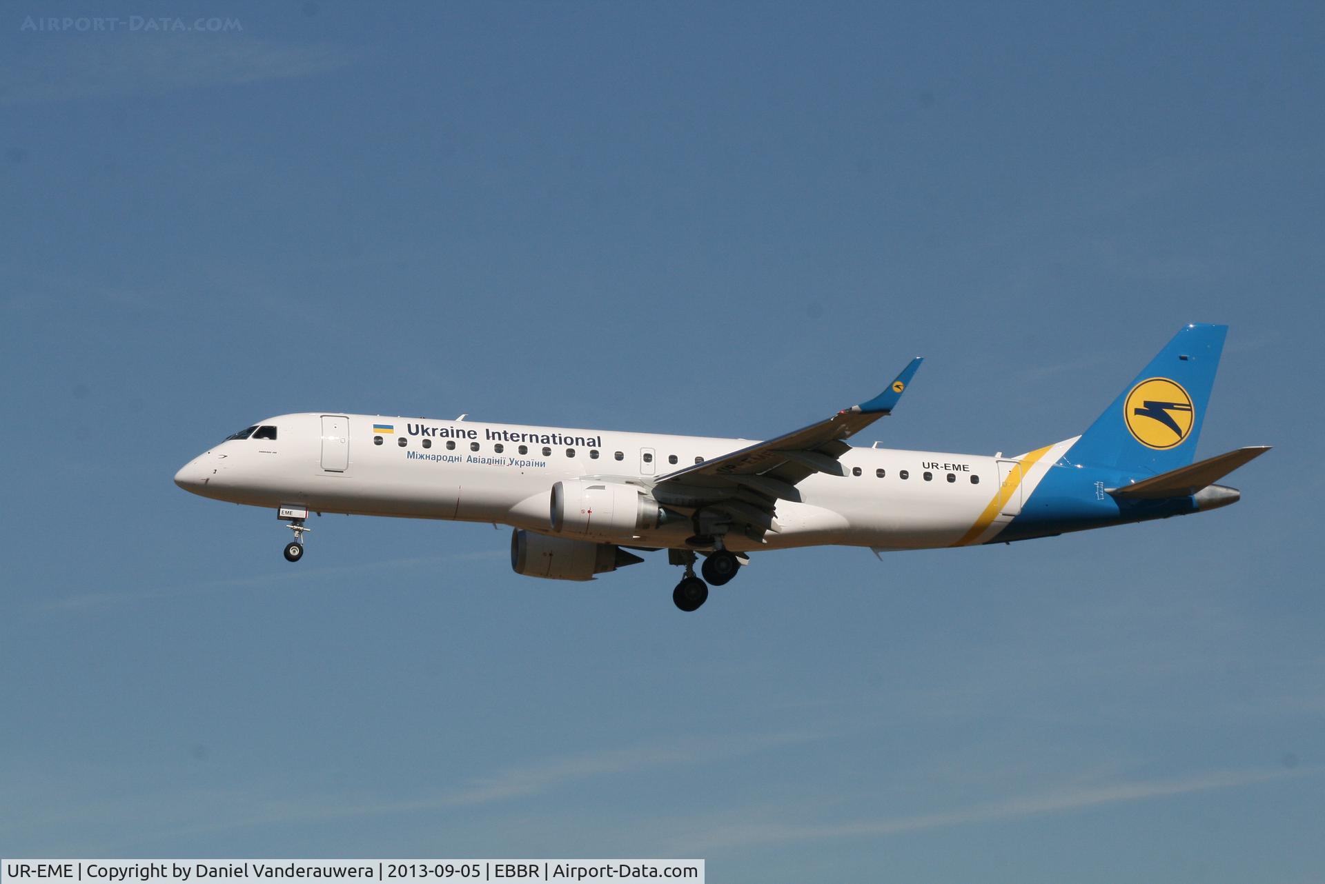 UR-EME, 2013 Embraer 190STD (ERJ-190-100) C/N 19000614, Arrival of flight PS145 to RWY 25L