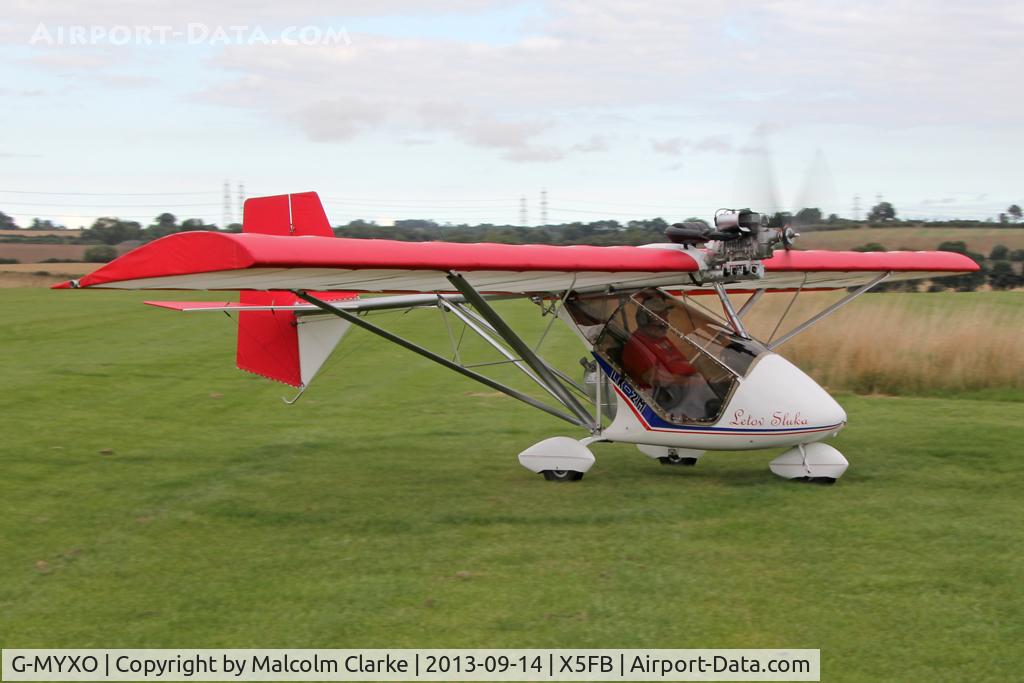 G-MYXO, 1995 Letov LK-2M Sluka C/N PFA 263-12873, Letov LK-2M Sluka. Fishburn Airfield September 2013.