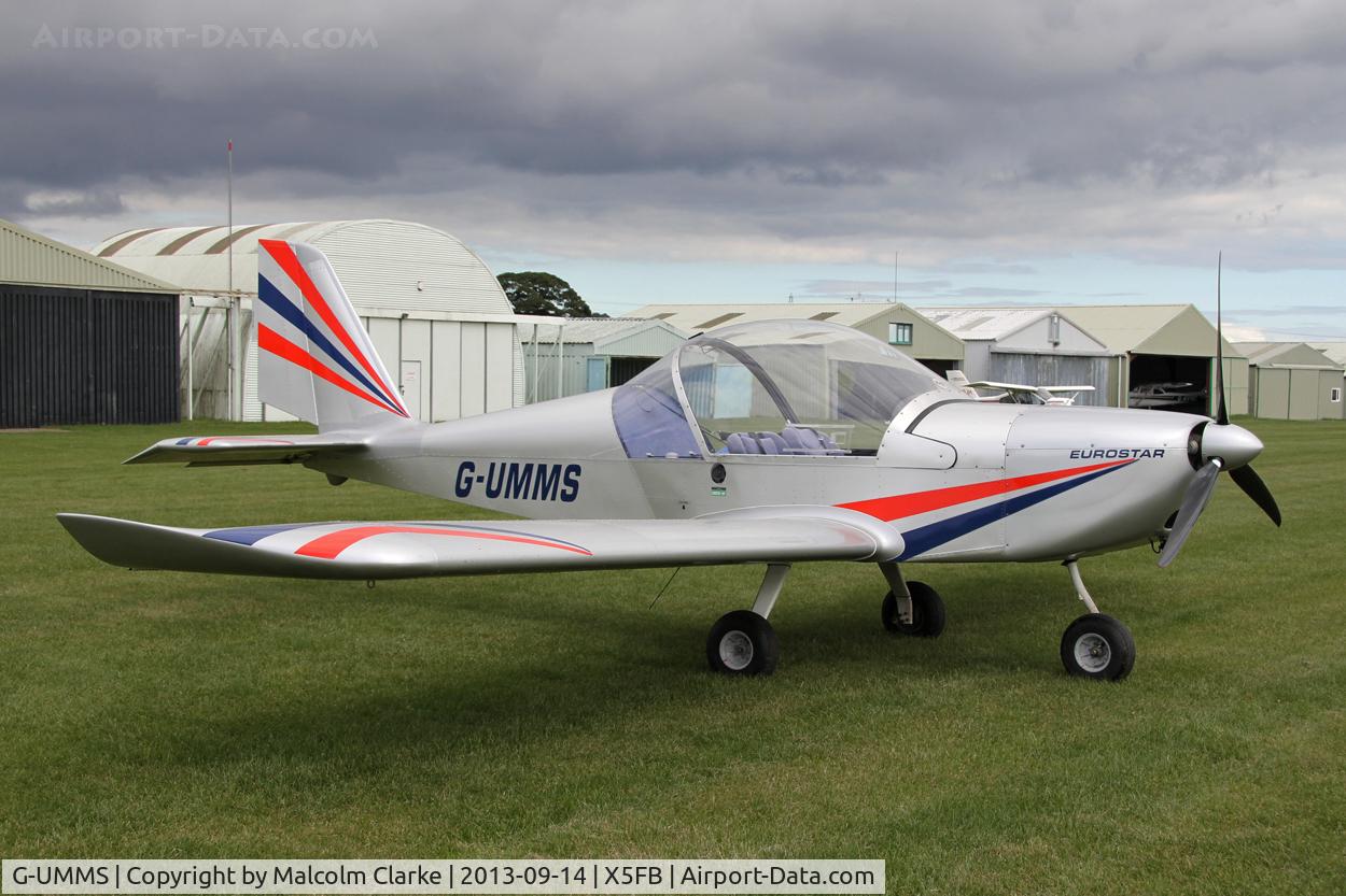 G-UMMS, 2005 Cosmik EV-97 TeamEurostar UK C/N 2316, Cosmik EV-97 TeamEurostar UK. Fishburn Airfield, September 2013.
