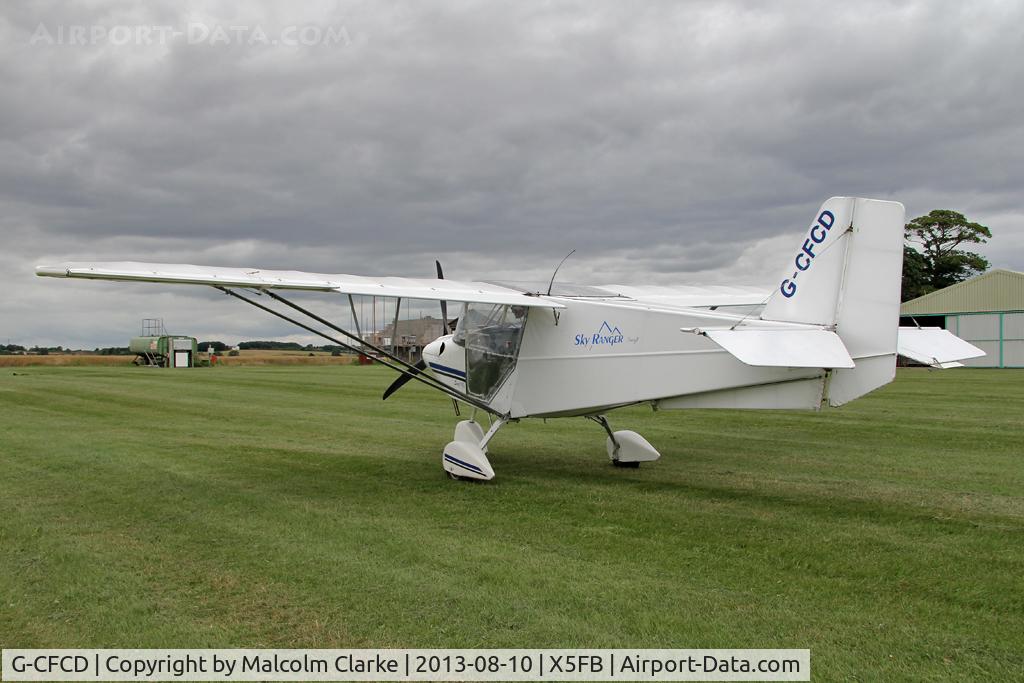 G-CFCD, 2007 Skyranger Swift 912S(1) C/N BMAA/HB/554, Skyranger Swift 912S(1). Fishburn Airfield, August 2013.