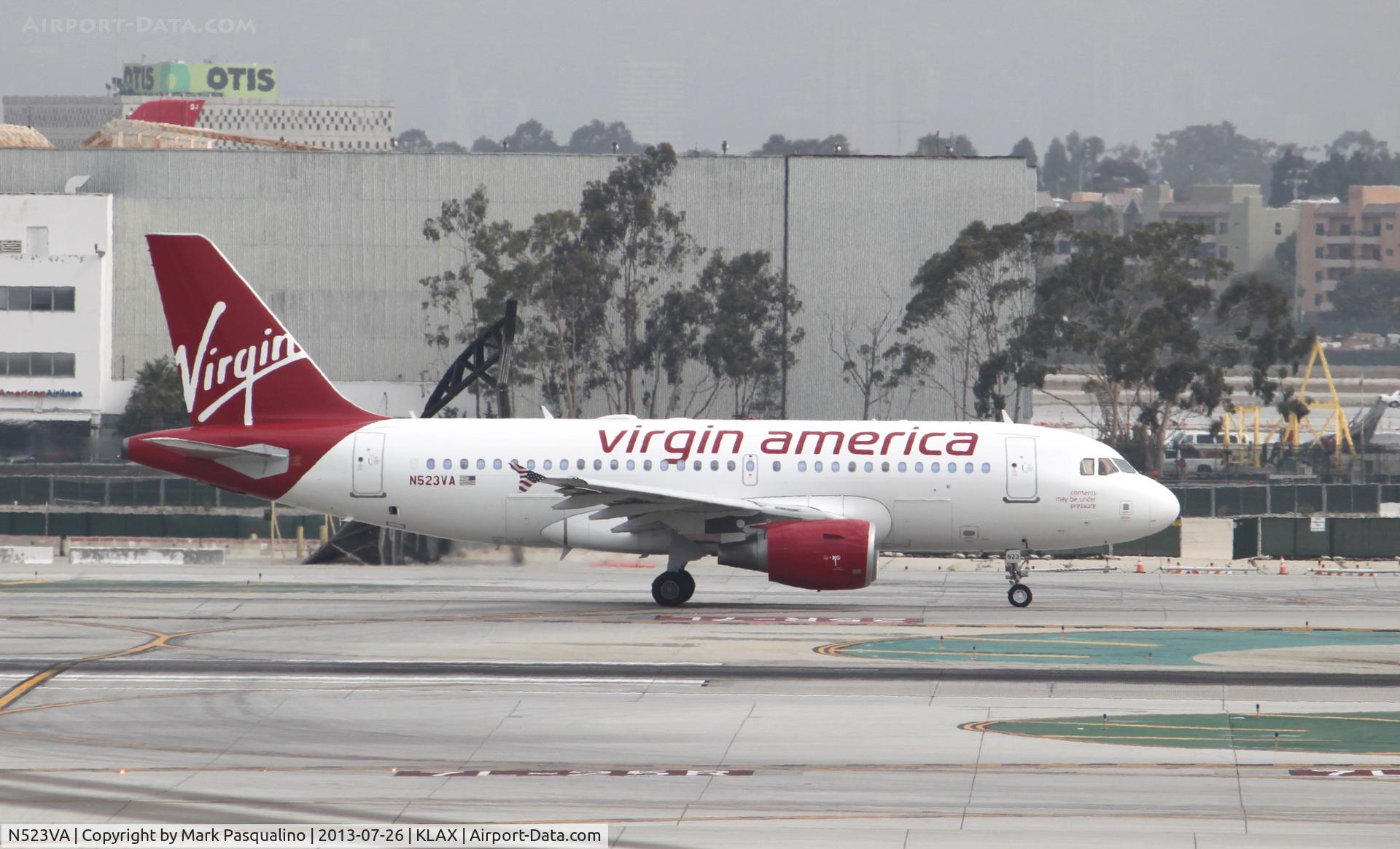 N523VA, 2007 Airbus A319-112 C/N 3181, Airbus A319