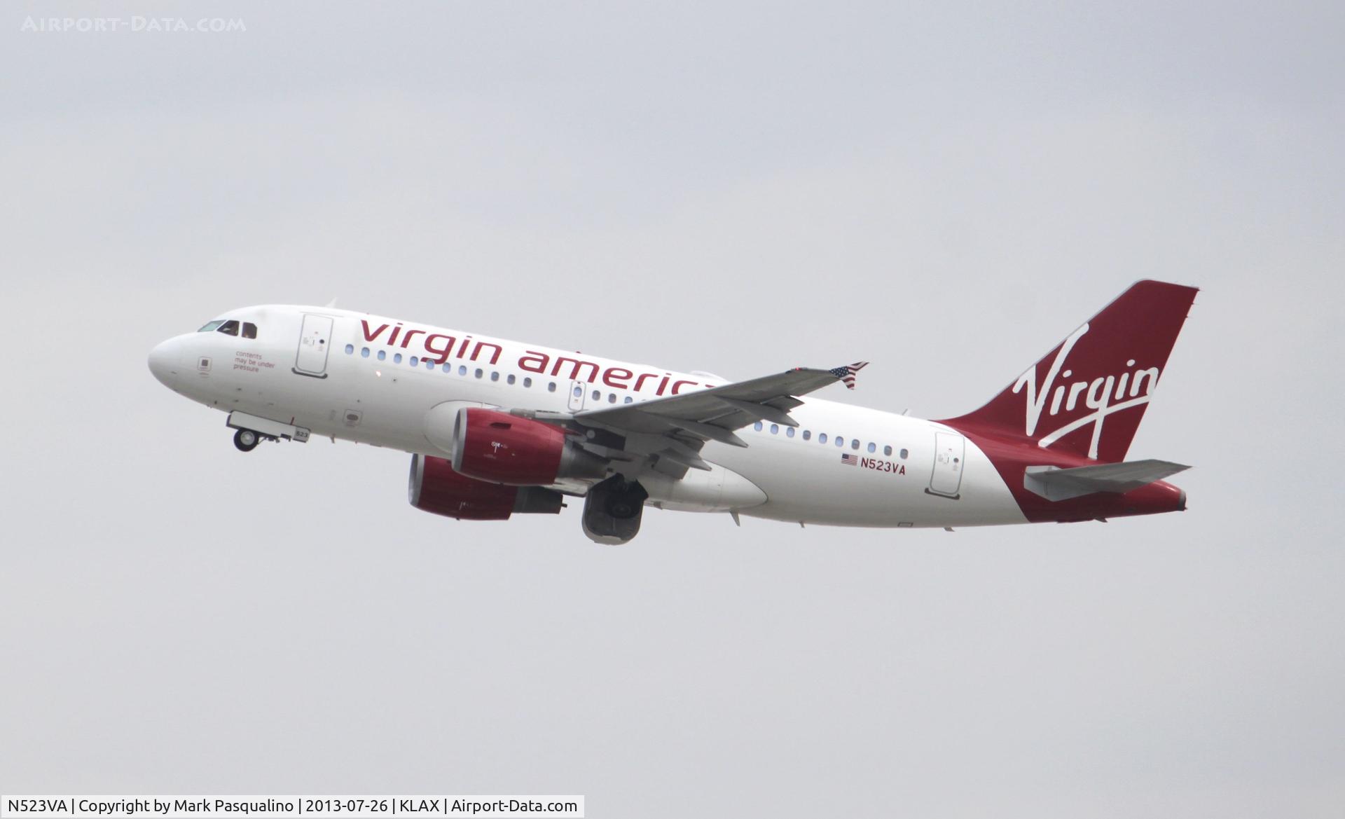 N523VA, 2007 Airbus A319-112 C/N 3181, Airbus A319