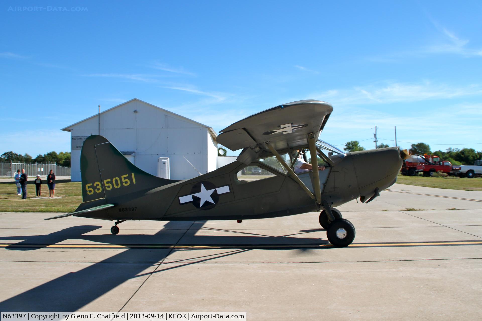 N63397, 1946 Stinson L-5G Sentinel C/N 76-4634, At the L-Bird Fly-in