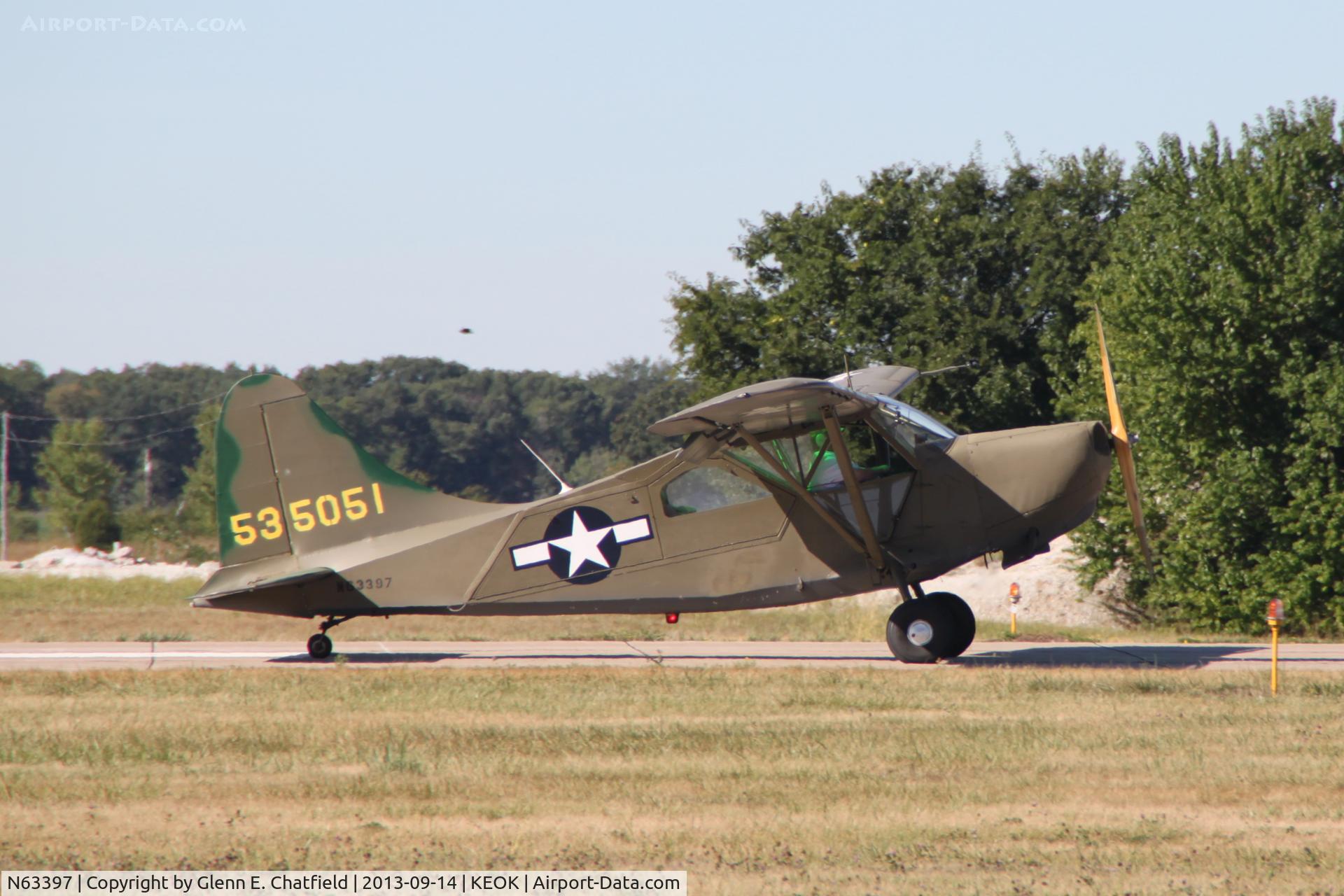 N63397, 1946 Stinson L-5G Sentinel C/N 76-4634, At the L-Bird Fly-in