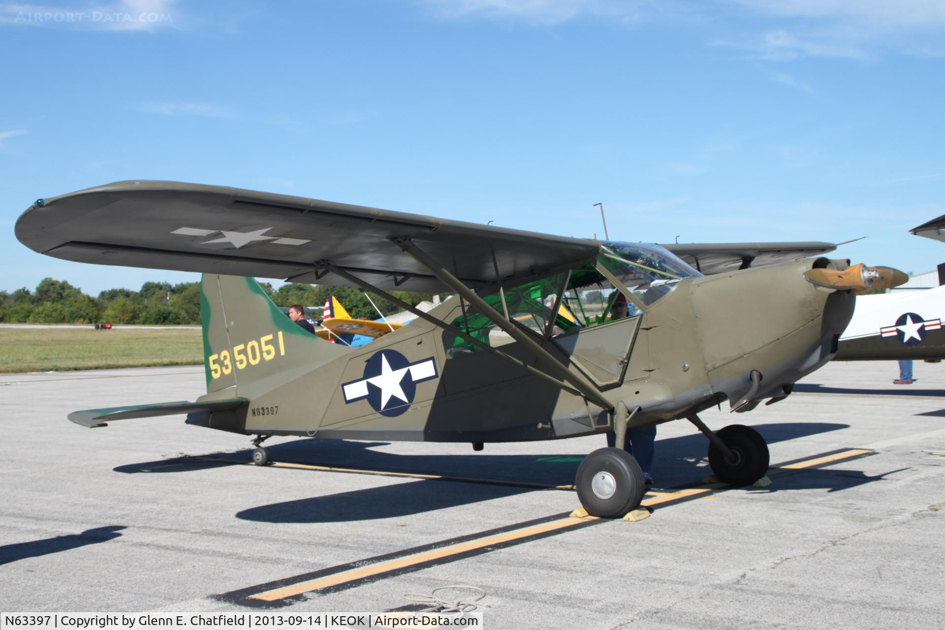 N63397, 1946 Stinson L-5G Sentinel C/N 76-4634, At the L-Bird Fly-in