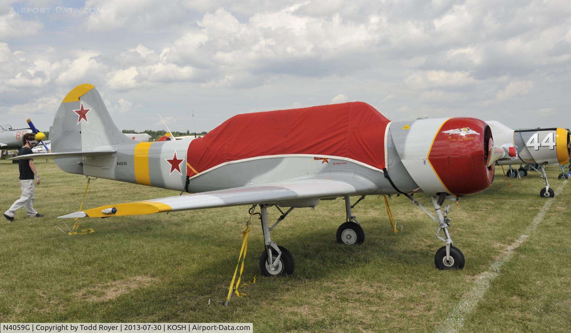 N4059G, 1984 Yakovlev (Aerostar) Yak-52 C/N 844407, Airventure 2013