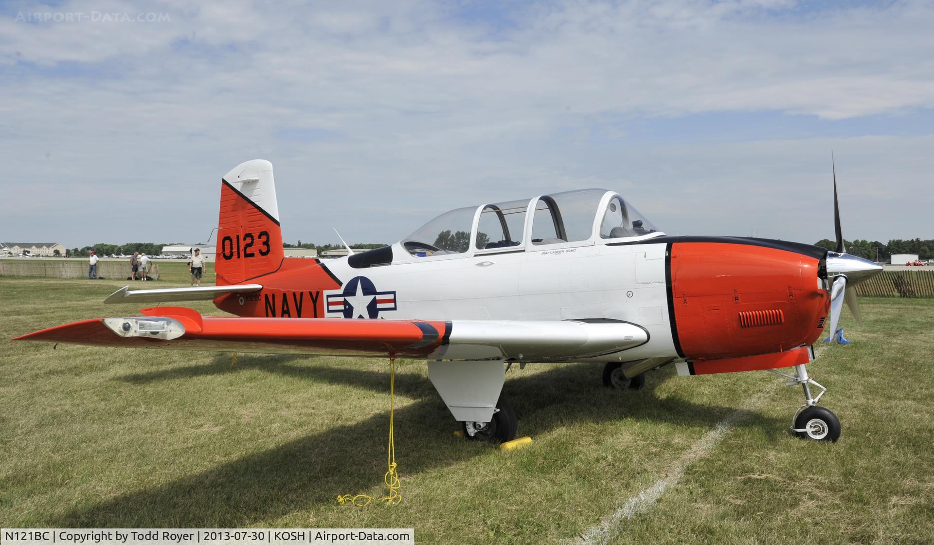 N121BC, Beech T-34A Mentor C/N G-123, Airventure 2013