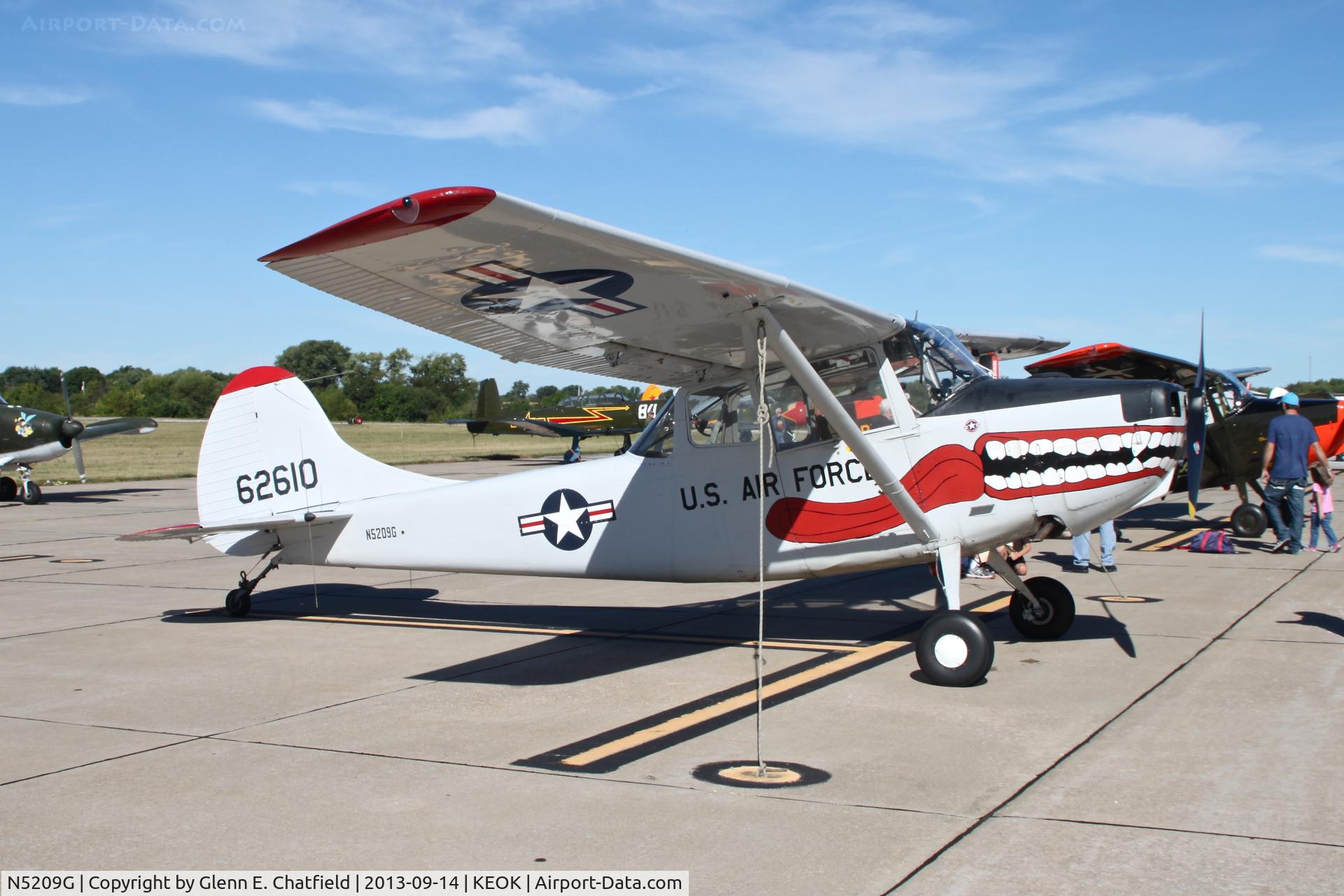 N5209G, 1951 Cessna 305A C/N 21811, At the L-Bird fly in