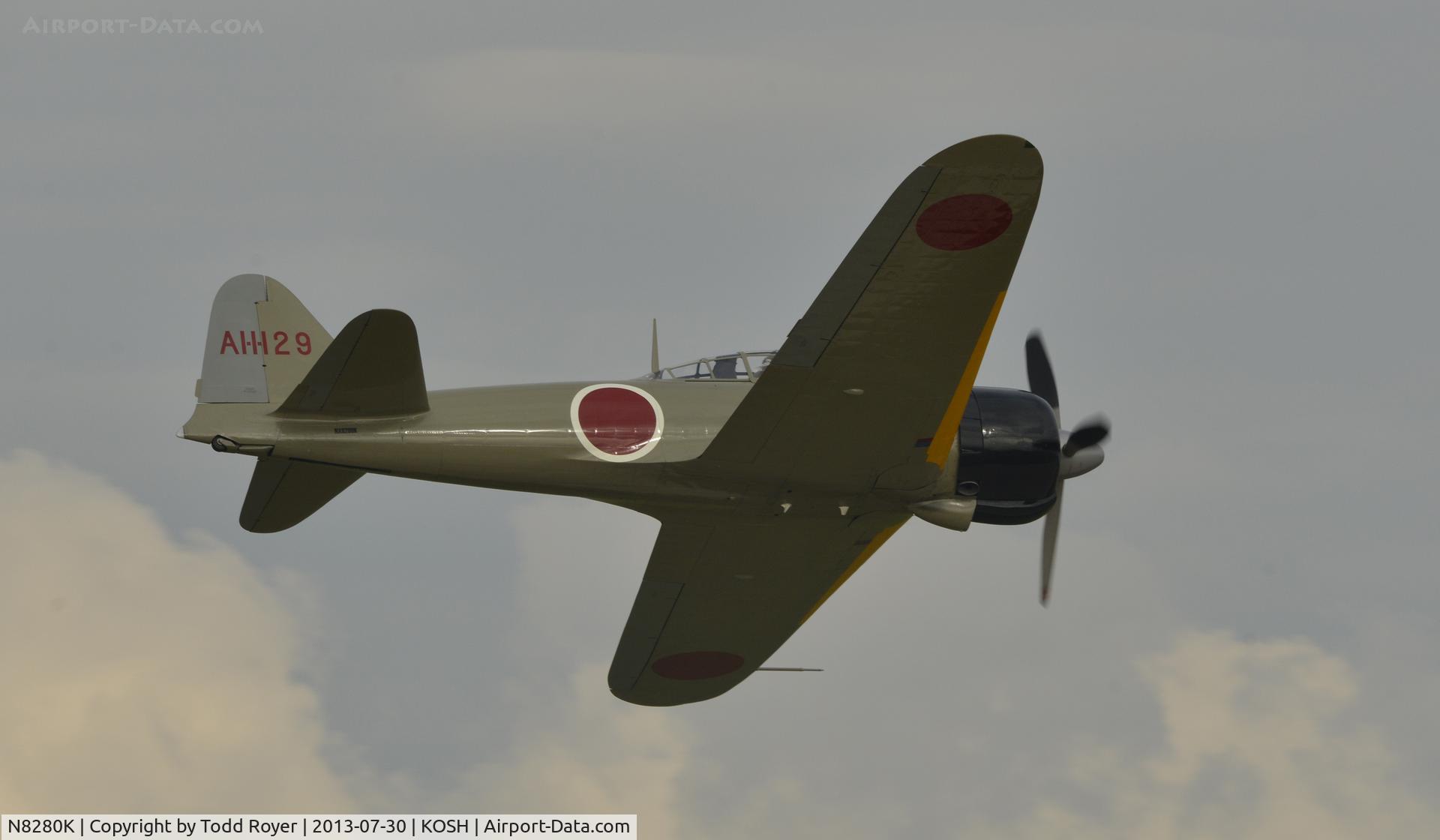N8280K, 1941 Nakajima A6M2 Model 21 C/N 1498, Airventure 2013