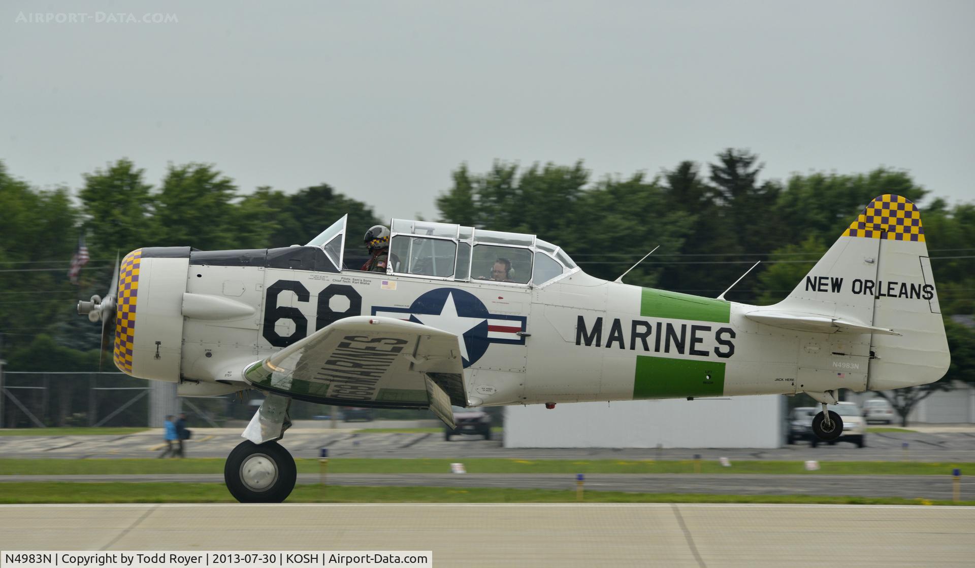 N4983N, 1957 North American AT-6D Texan C/N 121-42175 (44-81453), Airventure 2013