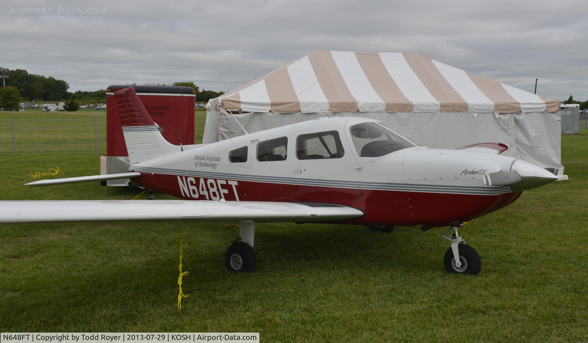 N648FT, 2013 Piper PA-28-181 C/N 2843708, Airventure 2013