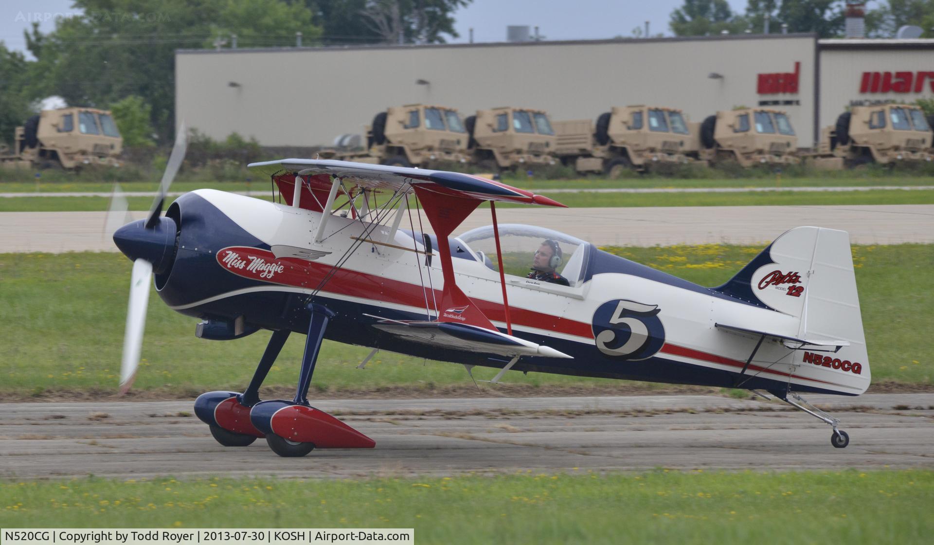 N520CG, 2001 Pitts Model 12 C/N 136, Airventure 2013