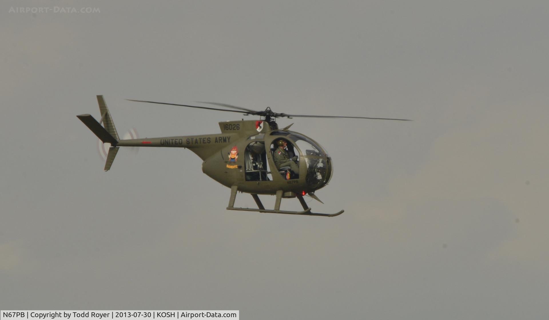 N67PB, 1968 Hughes OH-6A Cayuse C/N 480411, Airventure 2013