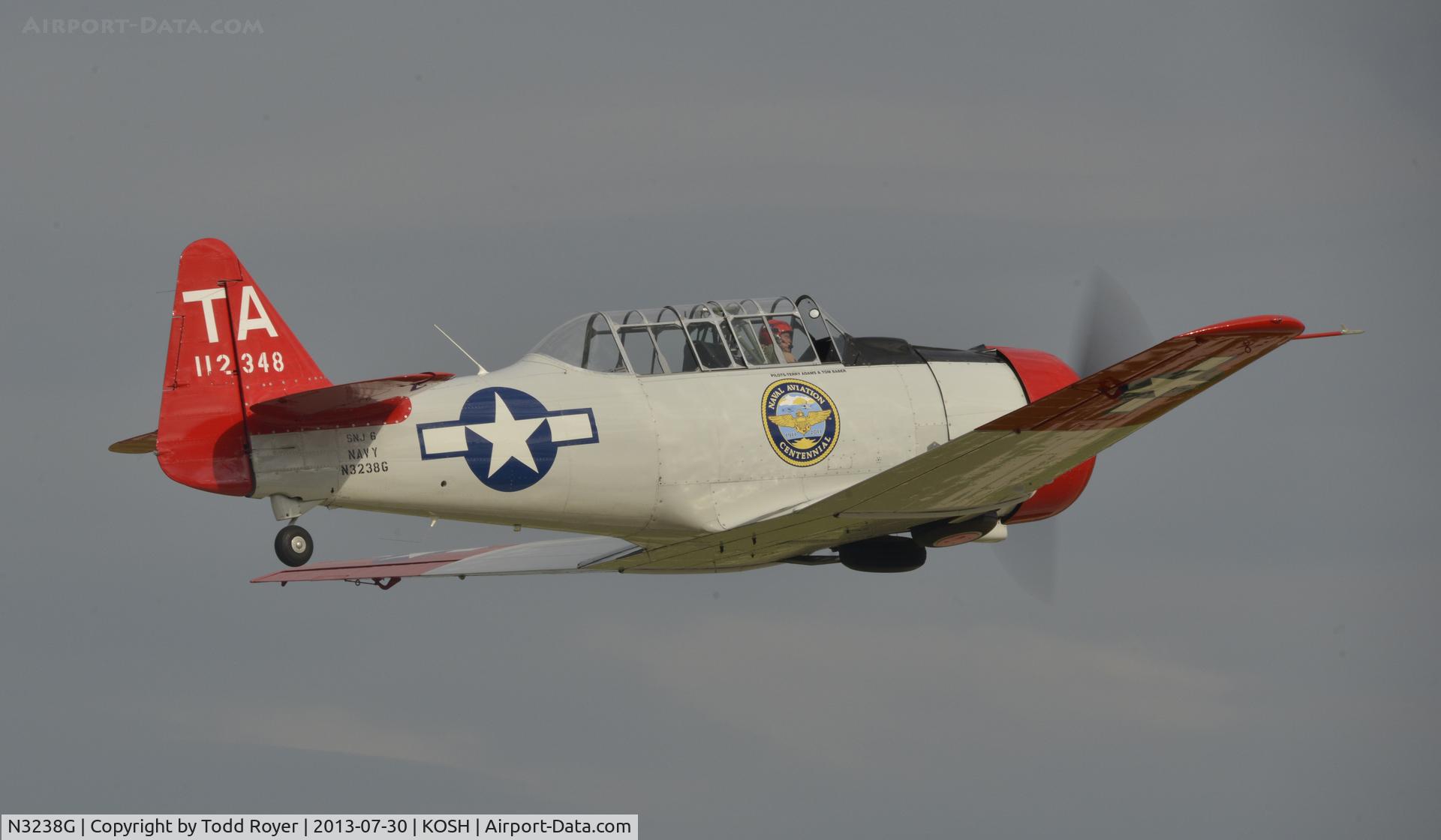 N3238G, 1959 North American SNJ-6 Texan C/N 121-43202, Airventure 2013