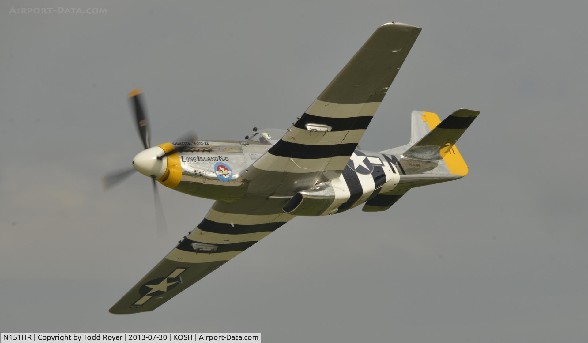 N151HR, 1945 North American P-51D Mustang C/N 12241064, Airventure 2013