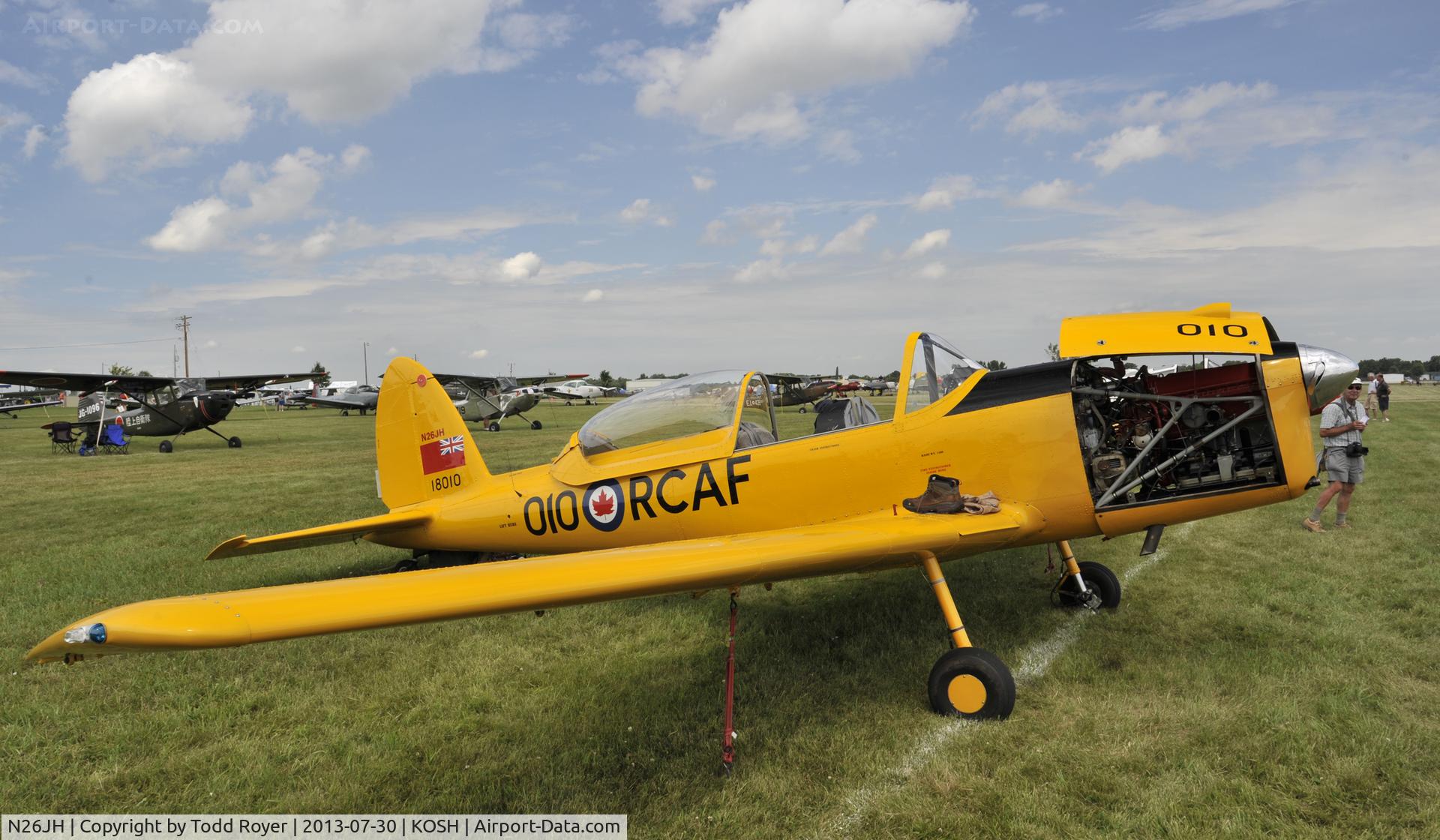 N26JH, 1953 De Havilland DHC-1 Chipmunk 22 C/N C1/0887, Airventure 2013