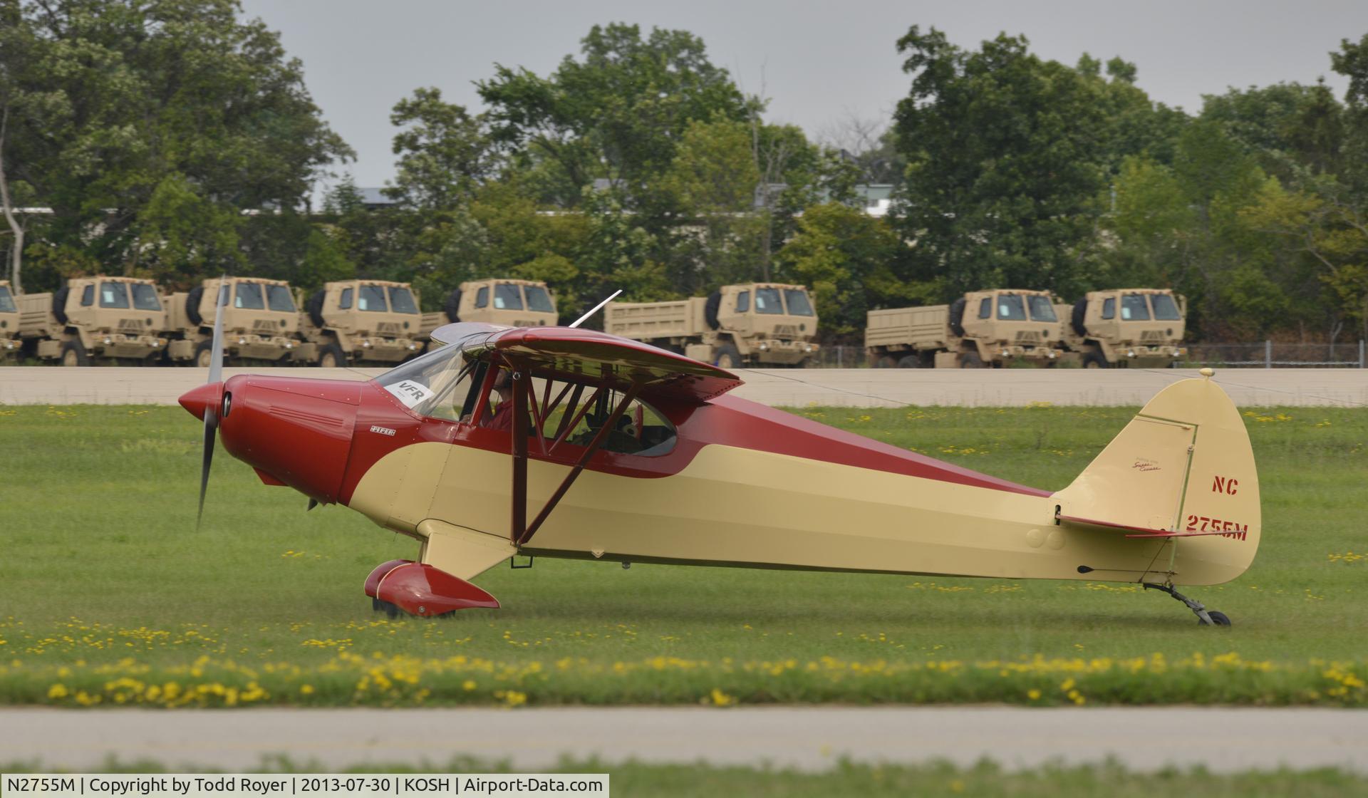 N2755M, 1946 Piper PA-12 Super Cruiser C/N 12-1240, Airventure 2013