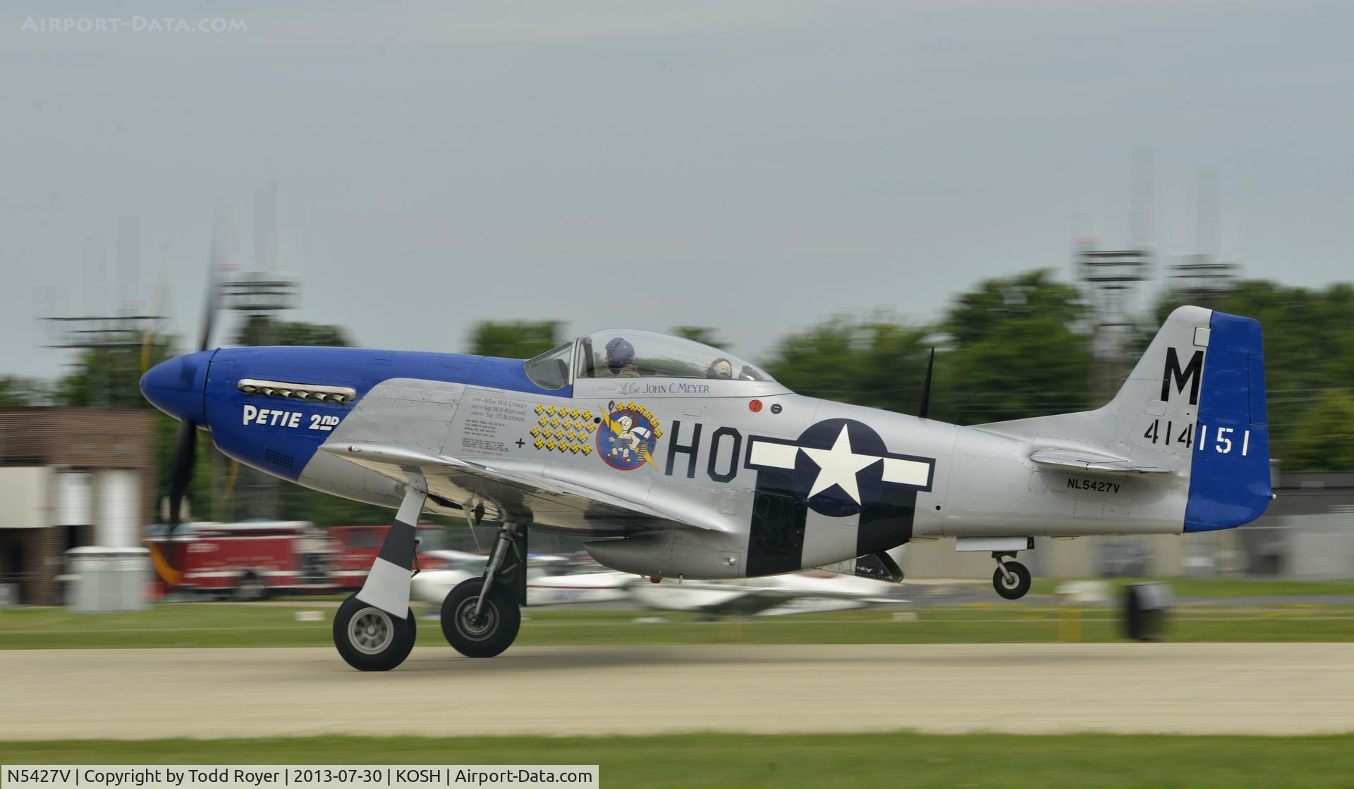 N5427V, 1944 North American F-51D Mustang C/N 44-72942, Airventure 2013