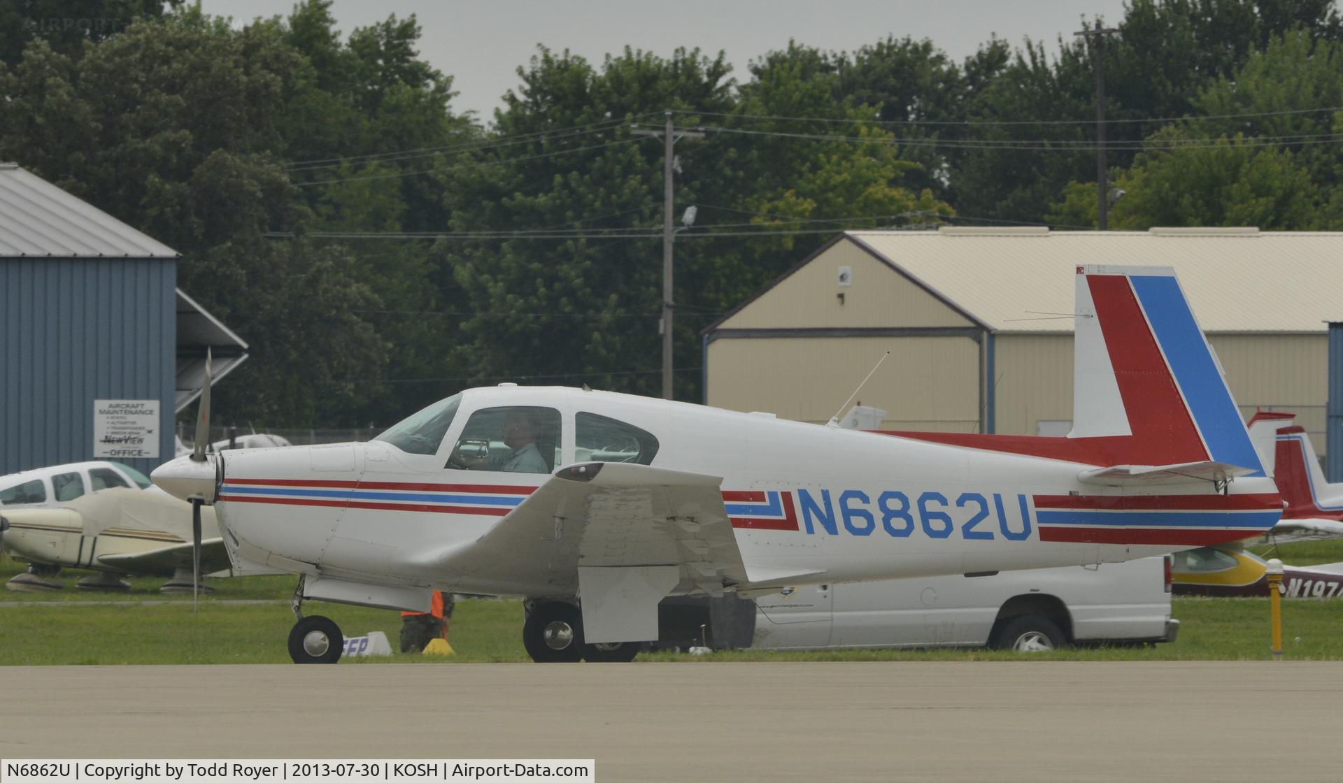N6862U, 1963 Mooney M20C Ranger C/N 2566, Airventure 2013