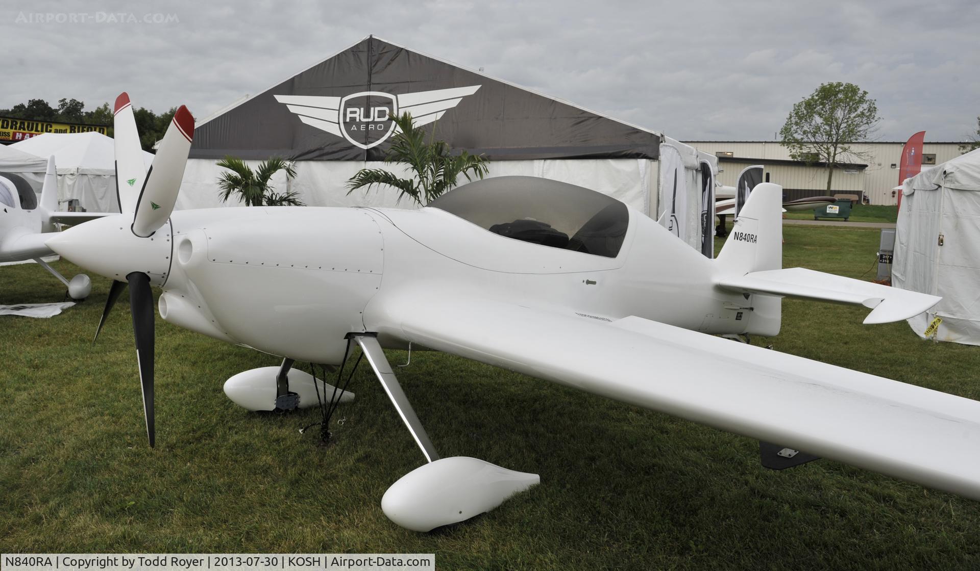N840RA, 2012 Rud Aero RA-2 C/N 001, Airventure 2013