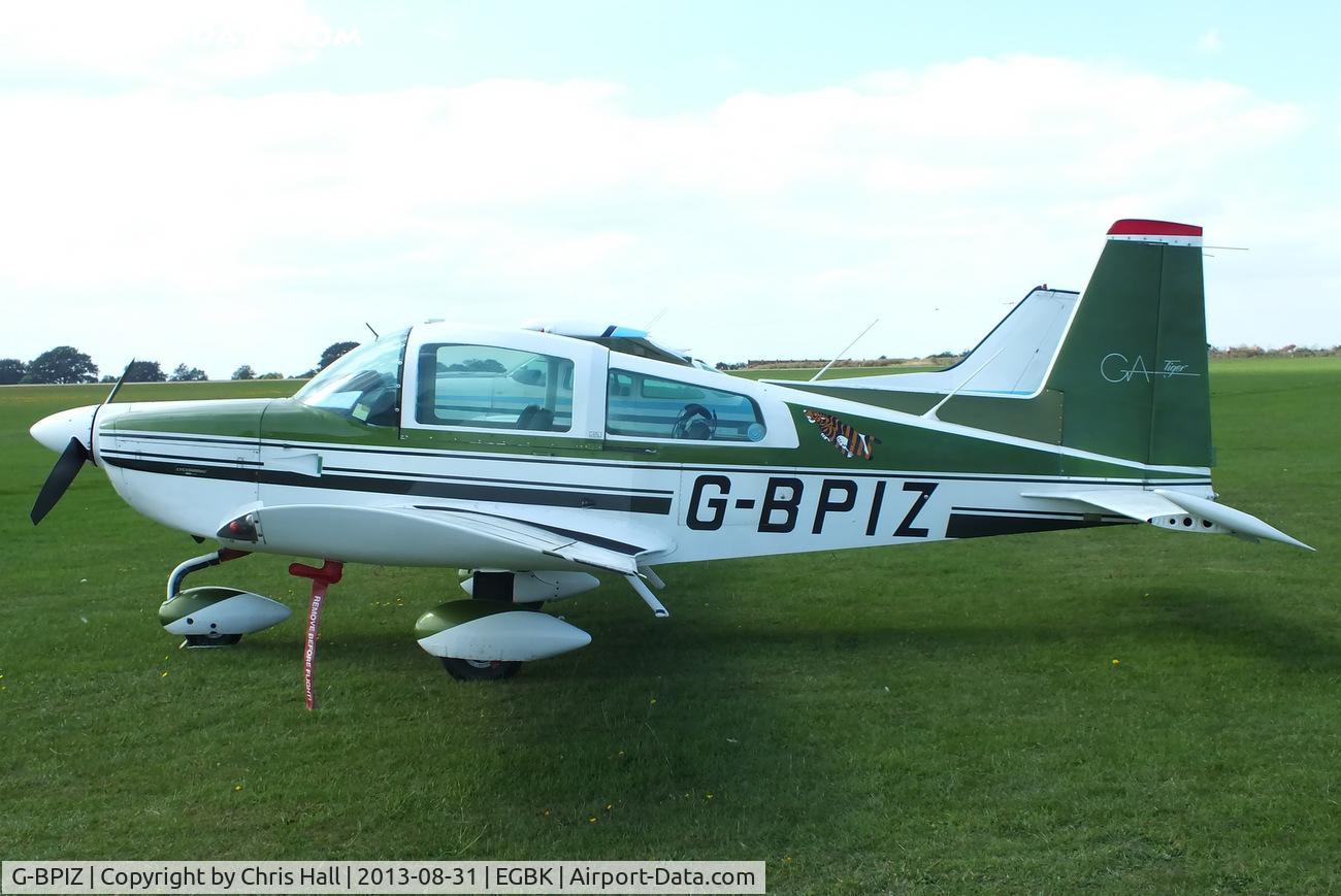 G-BPIZ, 1979 Gulfstream American AA-5B Tiger C/N AA5B-1154, at the LAA Rally 2013, Sywell