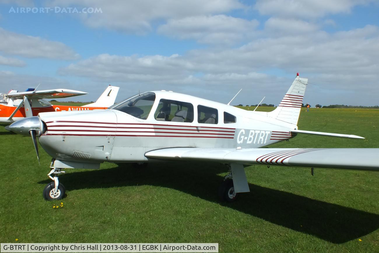 G-BTRT, 1975 Piper PA-28R-200 Cherokee Arrow C/N 28R-7535270, at the LAA Rally 2013, Sywell