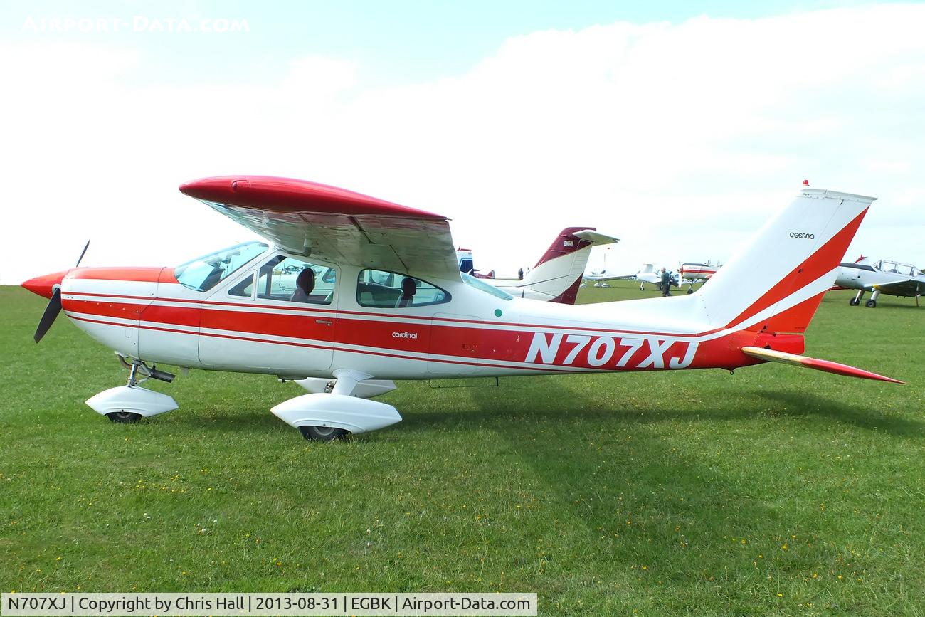 N707XJ, 1969 Cessna 177A Cardinal C/N 17701340, at the LAA Rally 2013, Sywell