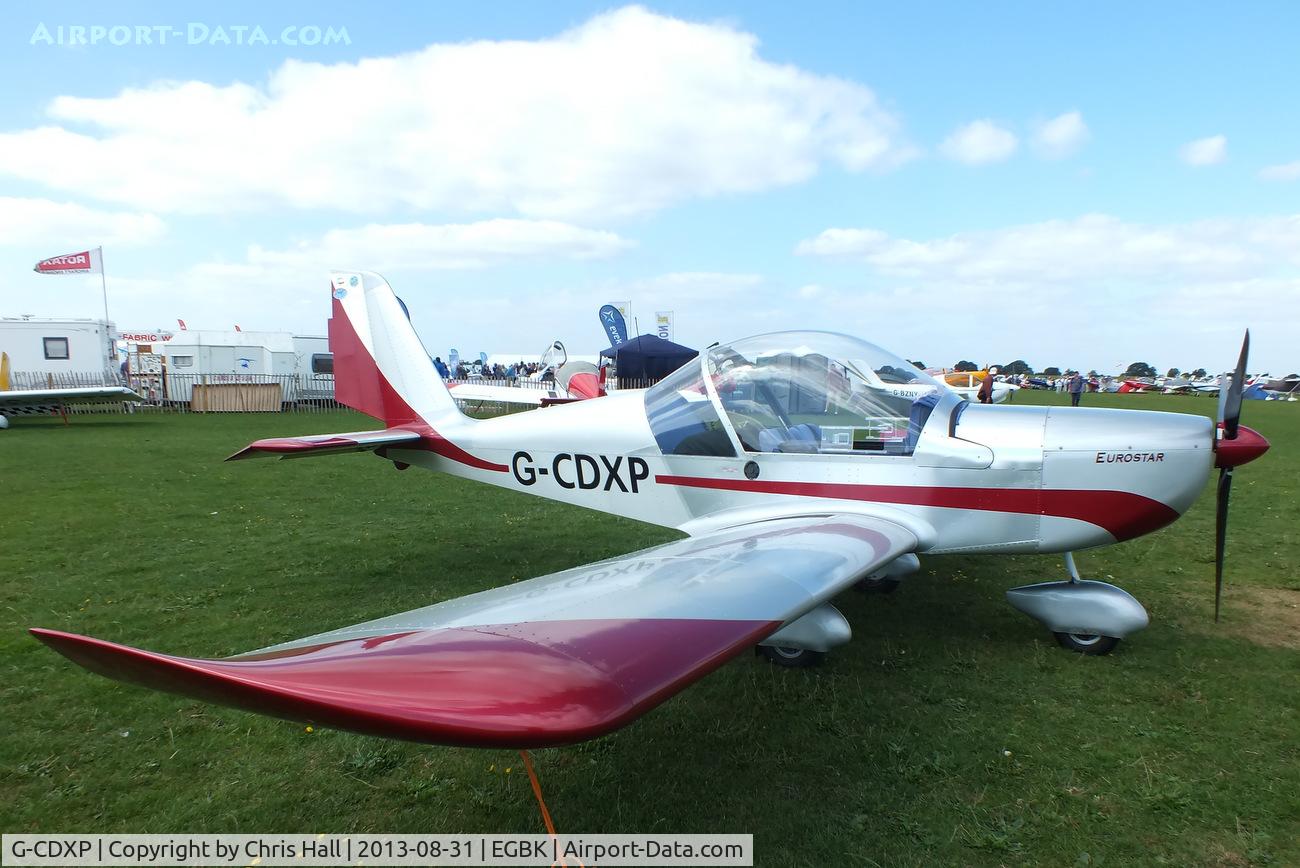 G-CDXP, 2006 Aerotechnik EV-97 Eurostar C/N PFA 315-14530, at the LAA Rally 2013, Sywell