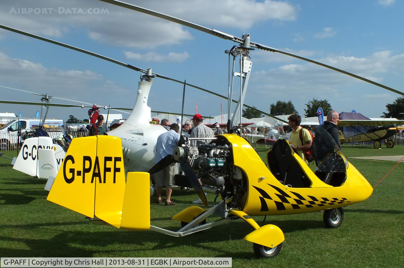 G-PAFF, 2011 Rotorsport UK MTOsport C/N RSUK/MTOS/039, at the LAA Rally 2013, Sywell