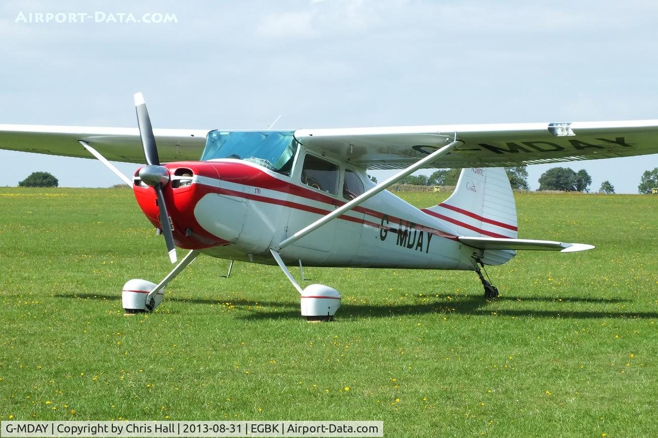 G-MDAY, 1954 Cessna 170B C/N 26350, at the LAA Rally 2013, Sywell