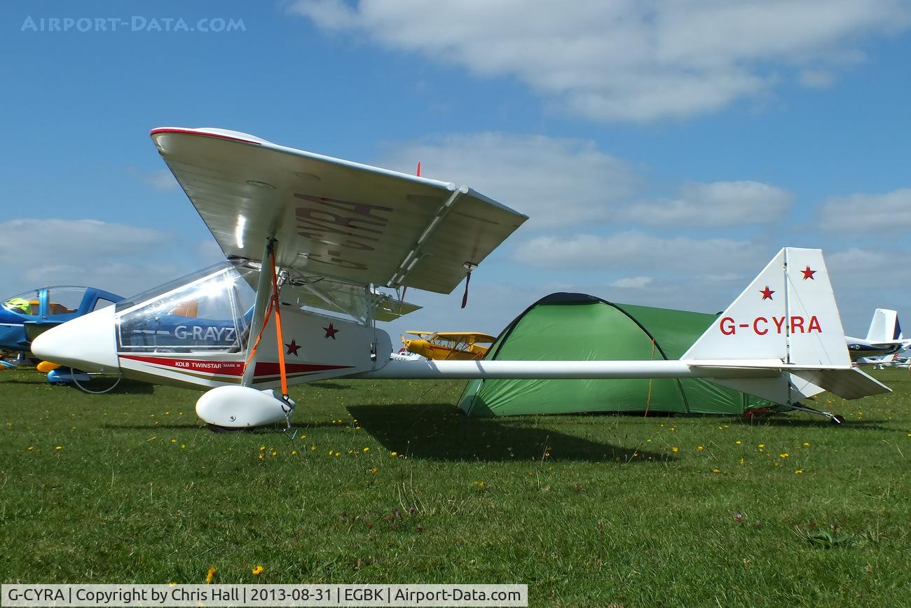 G-CYRA, 1994 Kolb Twinstar Mk III C/N PFA 205-12434, at the LAA Rally 2013, Sywell