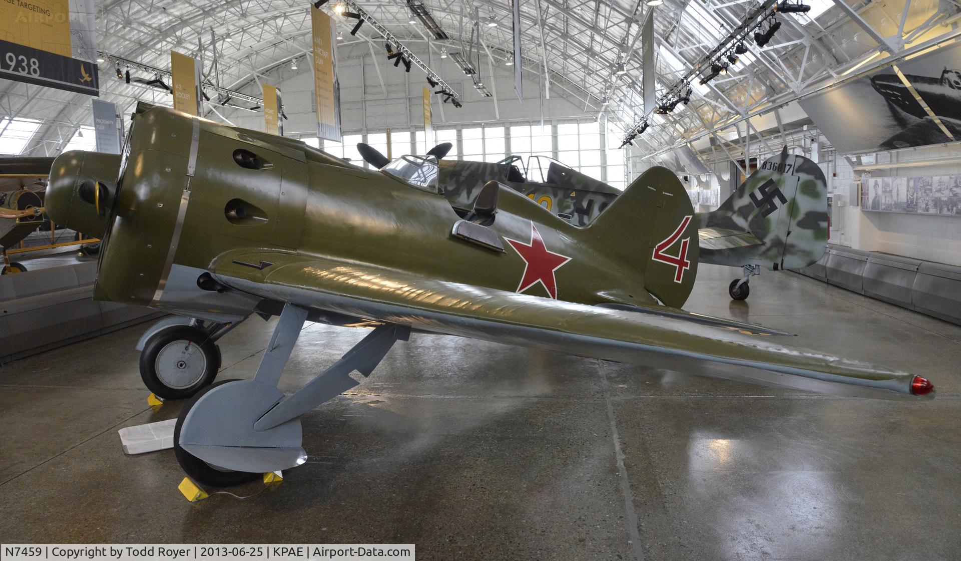 N7459, 1940 Polikarpov I-16 Type 24 C/N 2421014, Part of the Flying Heritage Collection