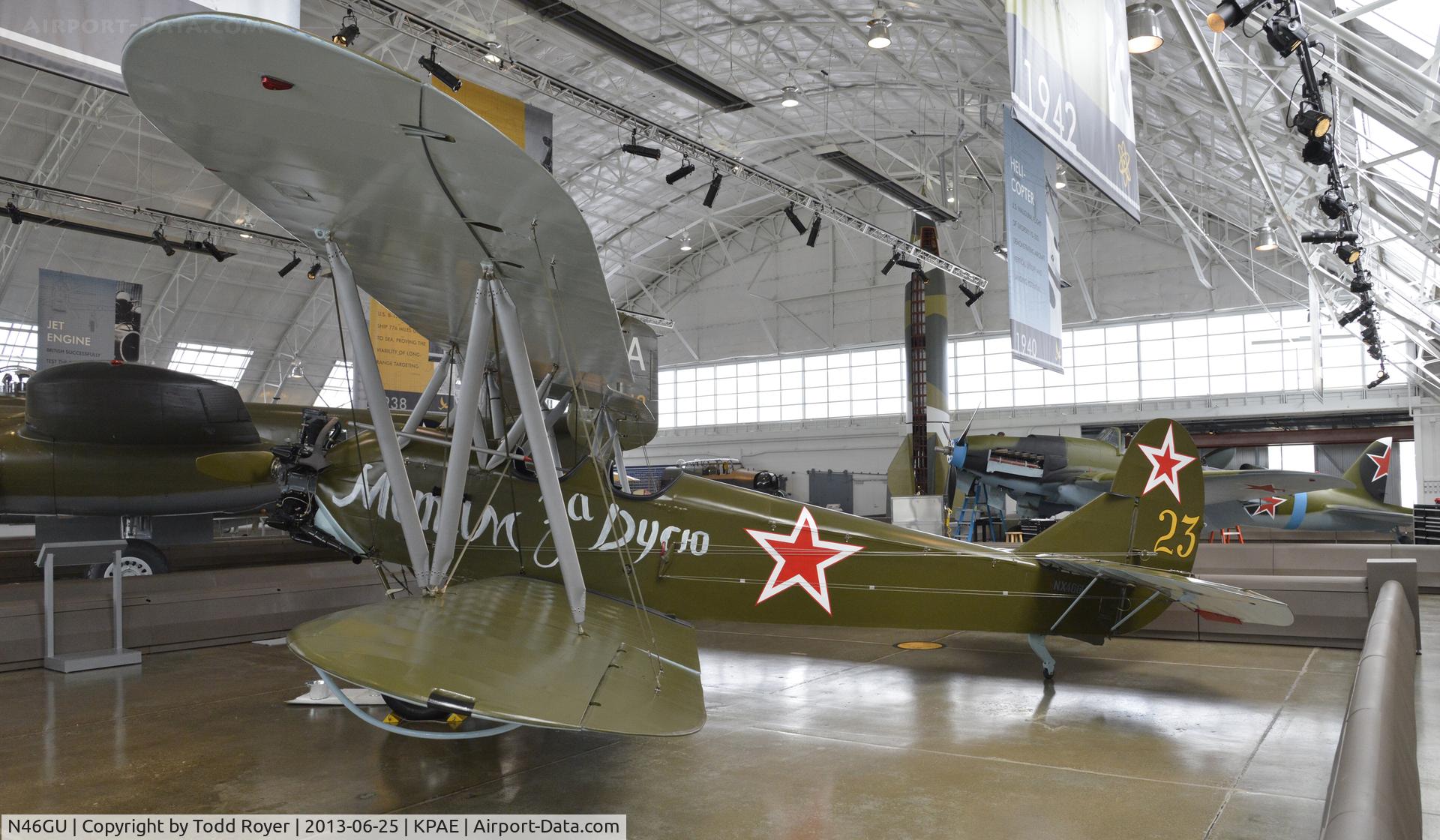 N46GU, 1944 Polikarpov Po-2 C/N 641543, Part of the Flying Heritage Collection
