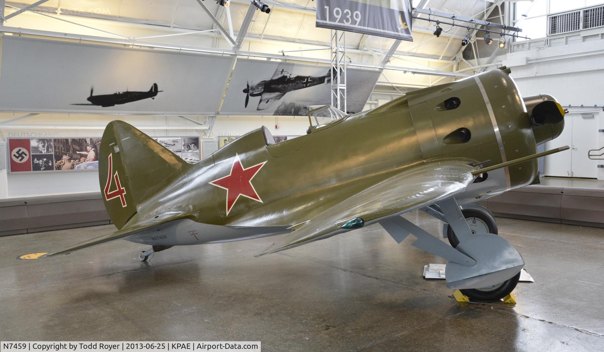 N7459, 1940 Polikarpov I-16 Type 24 C/N 2421014, Part of the Flying Heritage Collection