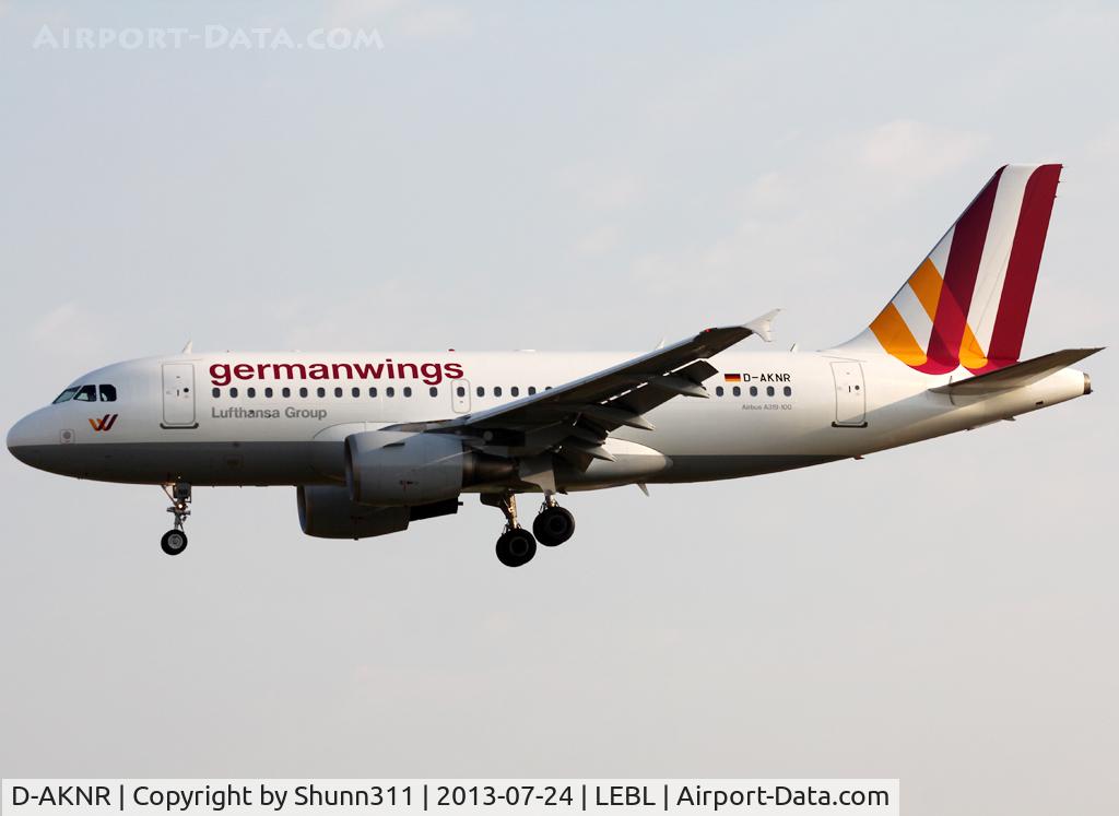 D-AKNR, 2000 Airbus A319-112 C/N 1209, Landing rwy 25R