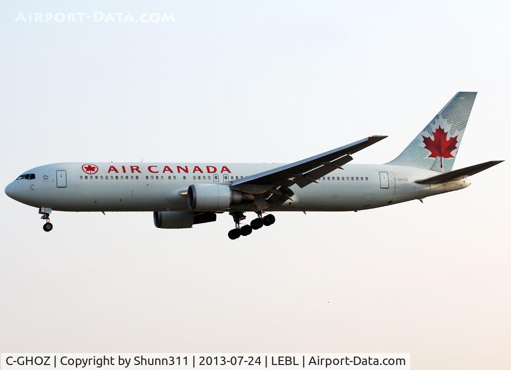 C-GHOZ, 1989 Boeing 767-375 C/N 24087, Landing rwy 25R