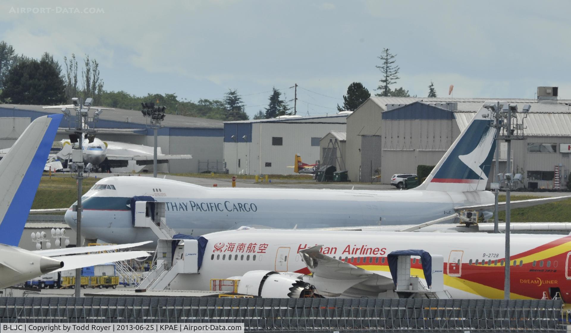 B-LJC, 2011 Boeing 747-867F/SCD C/N 39240, At Paine Field