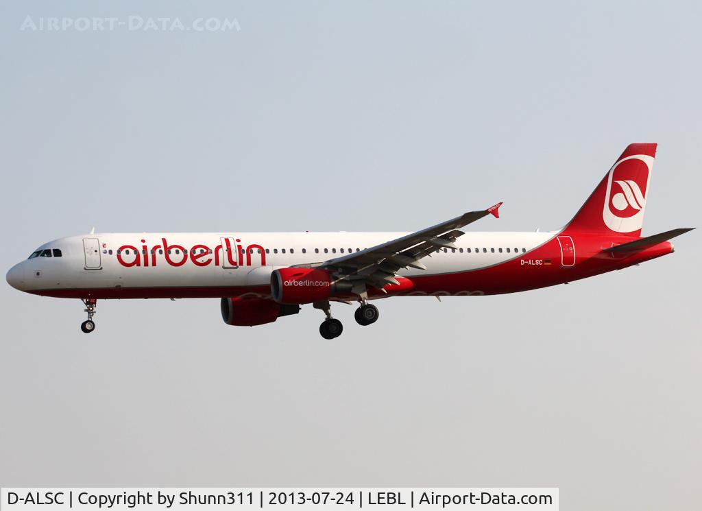 D-ALSC, 2003 Airbus A321-211 C/N 2005, Landing rwy 25R