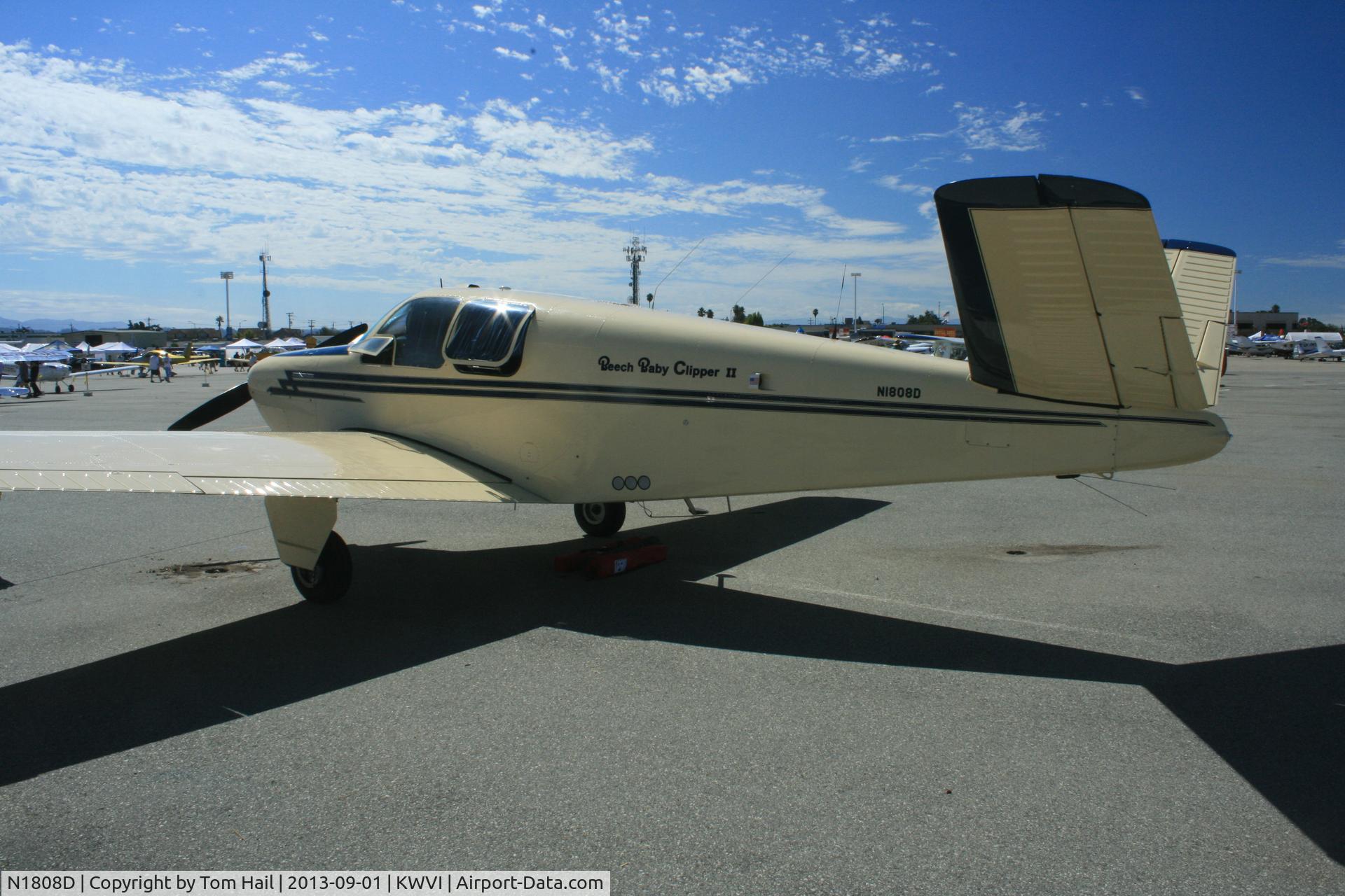 N1808D, 1952 Beech C35 Bonanza C/N D-3077, Shown at the 2013 Watsonville Air Show and Fly In