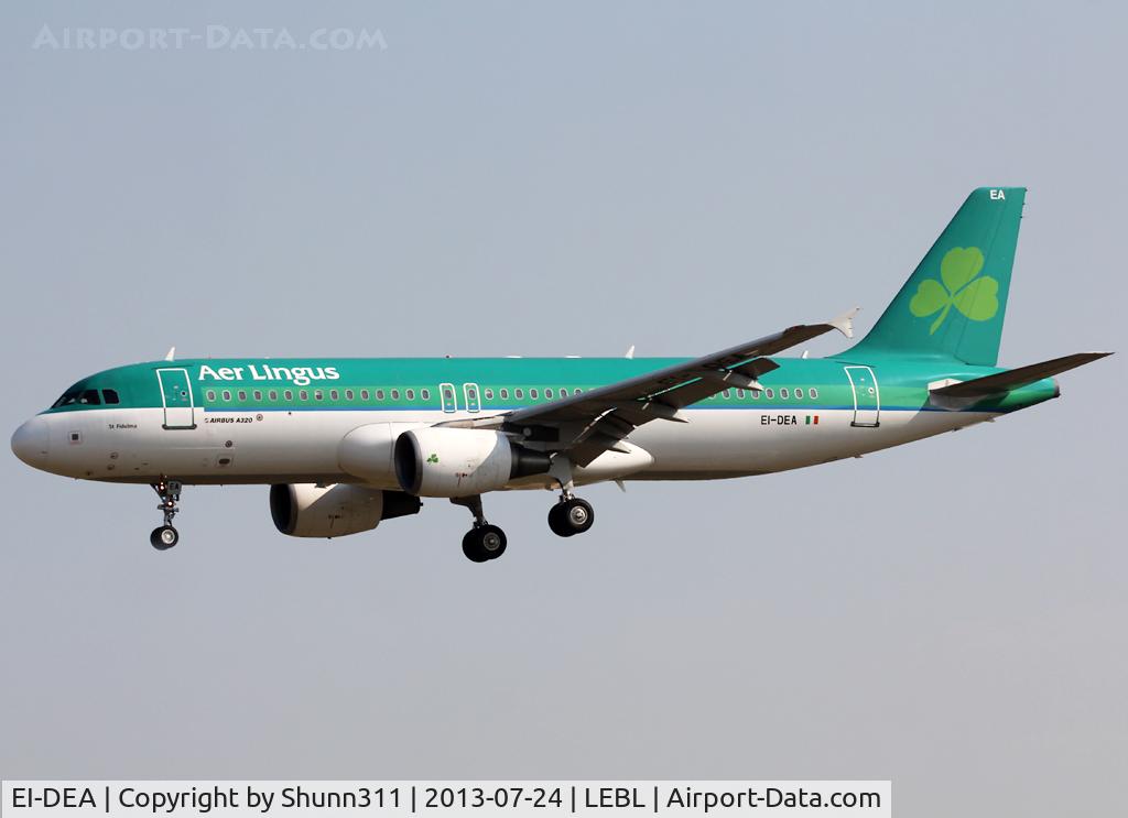 EI-DEA, 2004 Airbus A320-214 C/N 2191, Landing rwy 25R