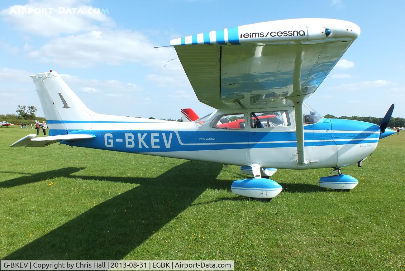 G-BKEV, 1976 Reims F172M Skyhawk Skyhawk C/N 1443, at the LAA Rally 2013, Sywell